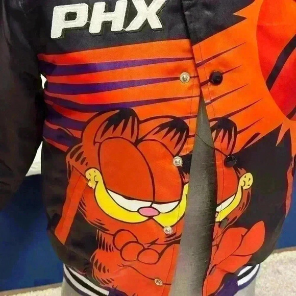 Garfield kids/youth unisex bomber jacket size medium - Picture 2 of 5